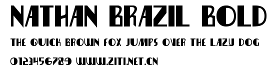 Nathan Brazil Bold.ttf字體轉換器圖片