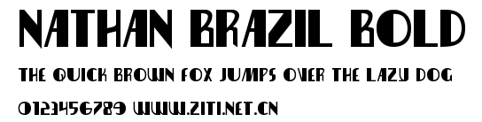 Nathan Brazil Bold.ttf字體轉換器圖片