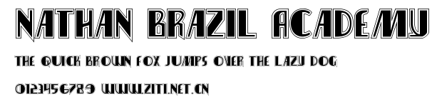 Nathan Brazil Academy.ttf字體轉換器圖片