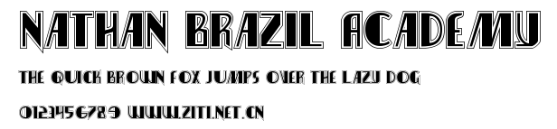 Nathan Brazil Academy.ttf字體轉換器圖片