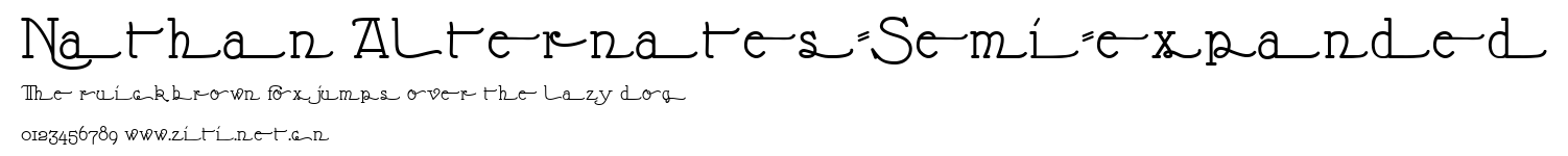 Nathan Alternates-Semi-expanded.ttf字體轉換器圖片