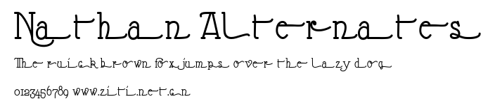Nathan Alternates.ttf字體轉換器圖片