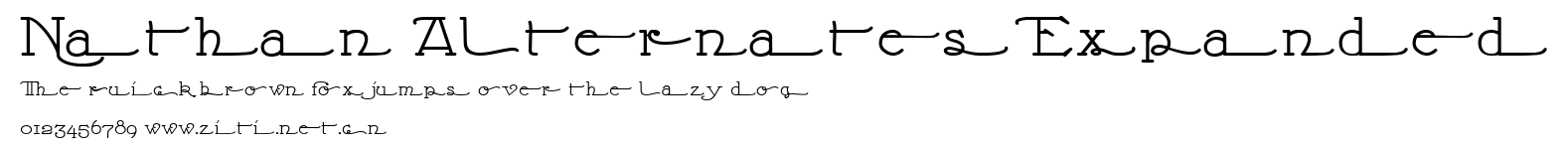 Nathan Alternates Expanded.ttf字體轉換器圖片