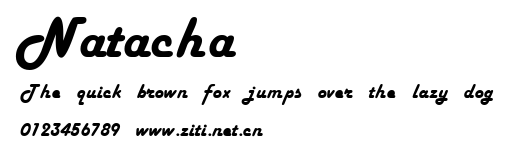 Natacha.ttf字體轉換器圖片