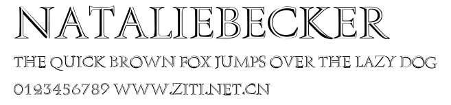 NatalieBecker.ttf字體轉換器圖片
