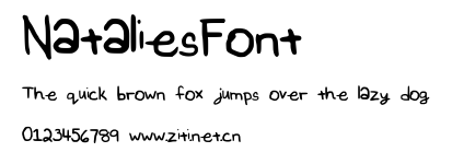 NataliesFont.ttf字體轉換器圖片