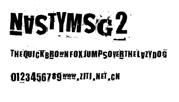 NastyMSG2.ttf字體轉換器圖片