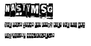 NastyMSG.ttf字體轉換器圖片