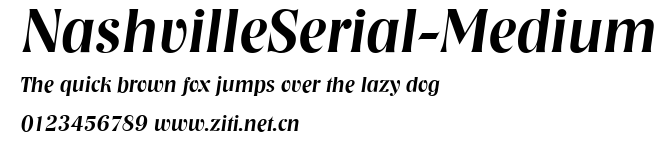 NashvilleSerial-Medium.ttf字體轉換器圖片