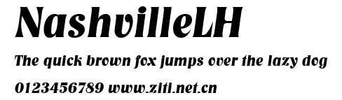 NashvilleLH.ttf字體轉換器圖片