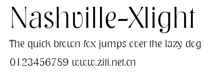 Nashville-Xlight.ttf字體轉換器圖片