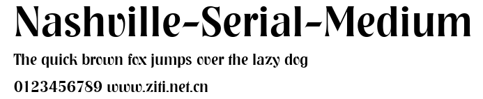 Nashville-Serial-Medium.ttf字體轉換器圖片