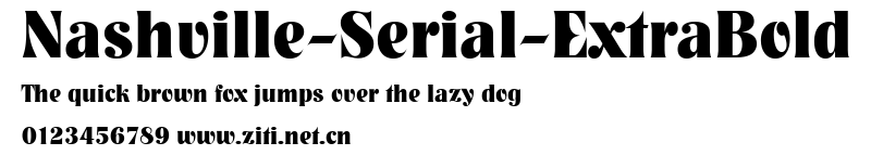 Nashville-Serial-ExtraBold.ttf字體轉換器圖片