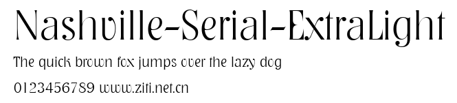 Nashville-Serial-ExtraLight.ttf字體轉換器圖片
