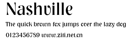Nashville.ttf字體轉換器圖片