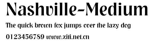Nashville-Medium.ttf字體轉換器圖片