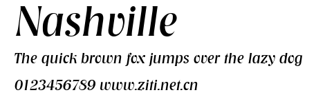 Nashville.ttf字體轉換器圖片