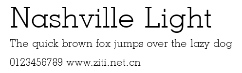 Nashville Light.ttf字體轉換器圖片
