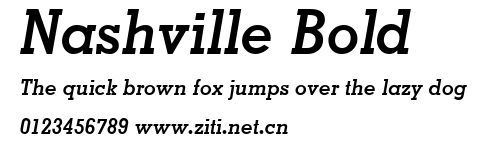 Nashville Bold.ttf字體轉換器圖片