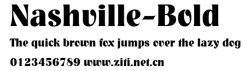 Nashville-Bold.ttf字體轉換器圖片