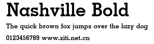 Nashville Bold.ttf字體轉換器圖片
