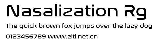 Nasalization Rg.ttf字體轉換器圖片