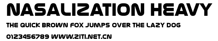 Nasalization Heavy.ttf字體轉換器圖片