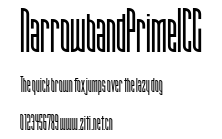 NarrowbandPrimeICG.ttf字體轉換器圖片