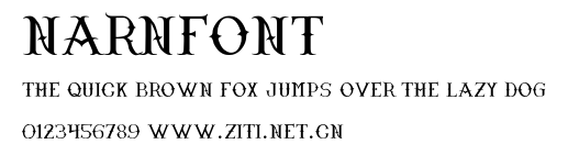 Narnfont.ttf字體轉換器圖片