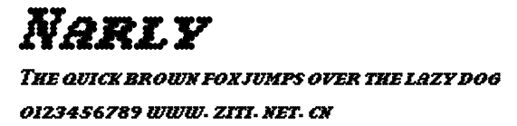 Narly.ttf字體轉換器圖片