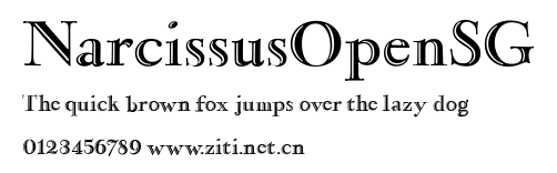 NarcissusOpenSG.ttf字體轉換器圖片