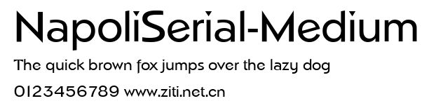 NapoliSerial-Medium.ttf字體轉換器圖片