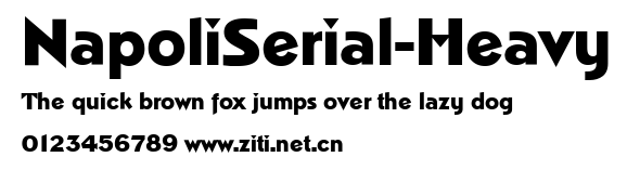 NapoliSerial-Heavy.ttf字體轉換器圖片