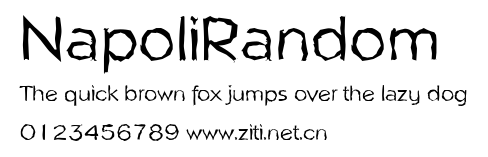 NapoliRandom.ttf字體轉換器圖片