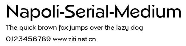 Napoli-Serial-Medium.ttf字體轉換器圖片
