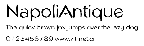NapoliAntique.ttf字體轉換器圖片
