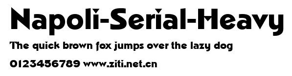 Napoli-Serial-Heavy.ttf字體轉換器圖片