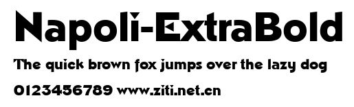 Napoli-ExtraBold.ttf字體轉換器圖片
