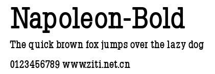 Napoleon-Bold.ttf字體轉換器圖片