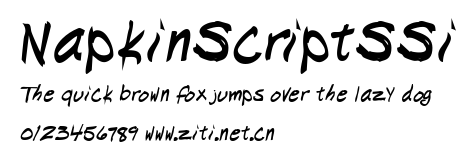 NapkinScriptSSi.ttf字體轉換器圖片