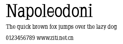 Napoleodoni.ttf字體轉換器圖片