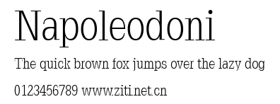 Napoleodoni.ttf字體轉換器圖片