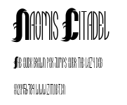 Naomis Citadel.ttf字體轉換器圖片