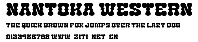 Nantoka Western.ttf字體轉換器圖片