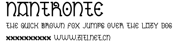 Nantronte.ttf字體轉換器圖片