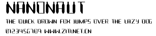 Nanonaut.ttf字體轉換器圖片
