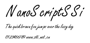 NanoScriptSSi.ttf字體轉換器圖片