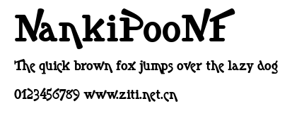 NankiPooNF.ttf字體轉換器圖片