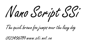 Nano Script SSi.ttf字體轉換器圖片