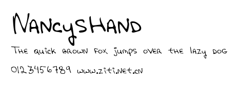 NancysHand.ttf字體轉換器圖片